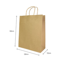 Load image into Gallery viewer, medium kraft paper bags 350x280x125mm
