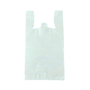 Medium reusable white plastic bag 36um