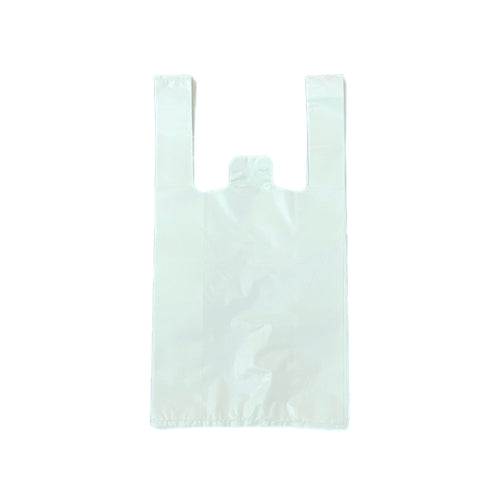 small resusable white plastic bag