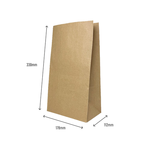 sos 12 kraft brown paper bags