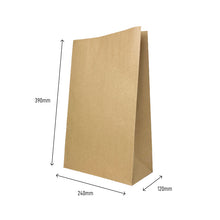 Load image into Gallery viewer, sos 16 kraft brown paper bags
