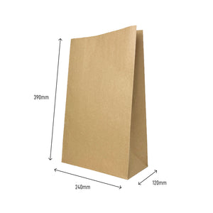 sos 16 kraft brown paper bags