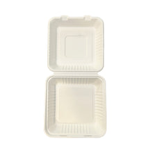 Load image into Gallery viewer, sugarcane compostable dinner box
