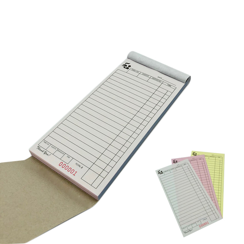 Restaurant Order Docket Booklets (Triplicate) Carbonless (50 Booklets ...