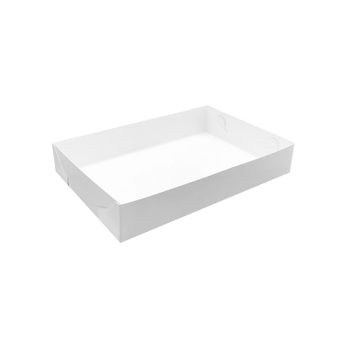 medium white paper cake tray