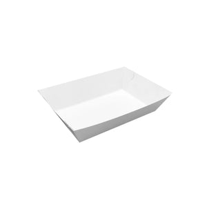 small white paper seafood tray