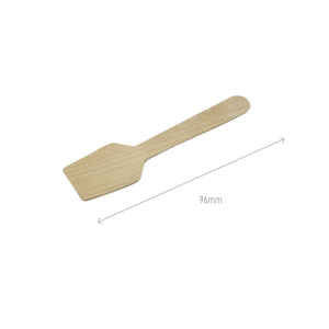 Disposable wooden gelato spoons